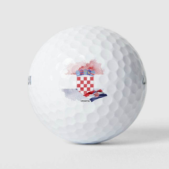 Croatia flag golf balls (Front)