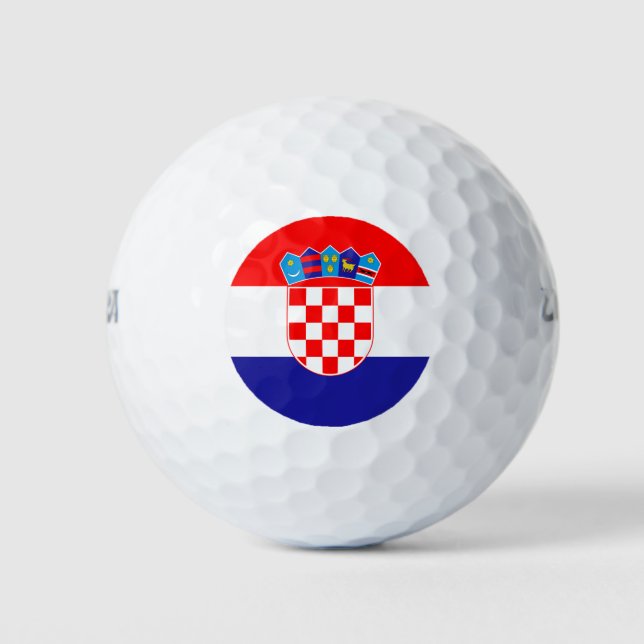 Croatia Flag Golf Balls (Front)