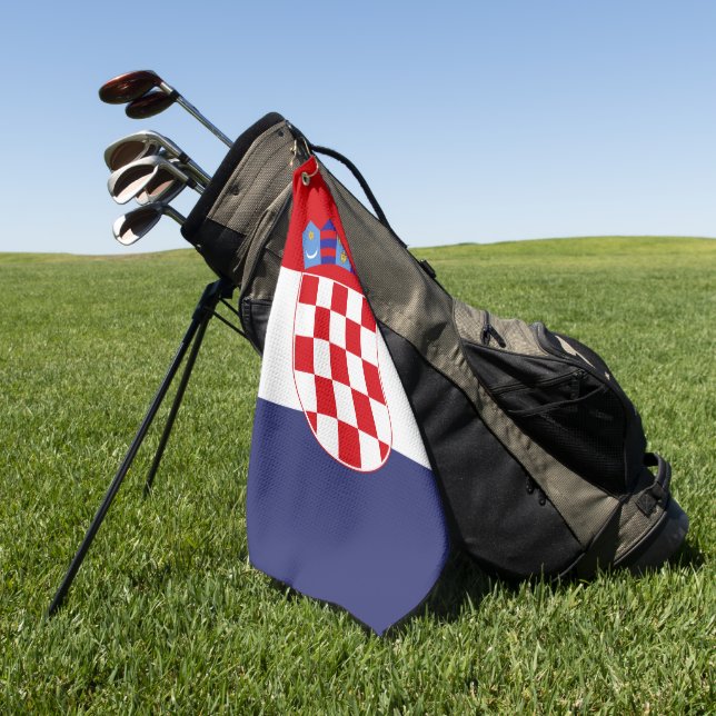 Croatia flag golf towel (Green)
