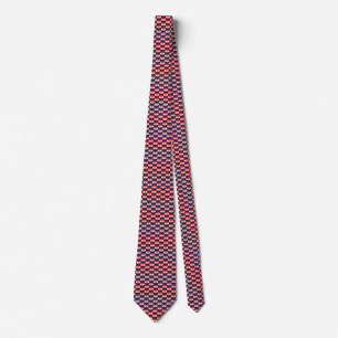 Croatia Flag Hearts Tie