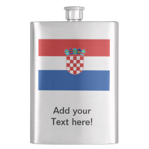 Croatia Flag Hip Flask