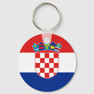 Croatia Flag HR Hrvatska Key Ring