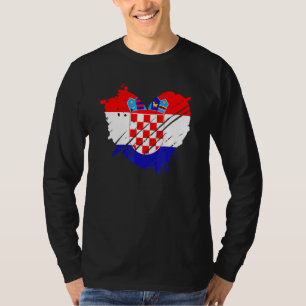 Croatia Flag I Love Croatia It Is In My Dna For Cr T-Shirt