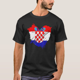 Croatia Flag I Love Croatia It Is In My Dna For Cr T-Shirt