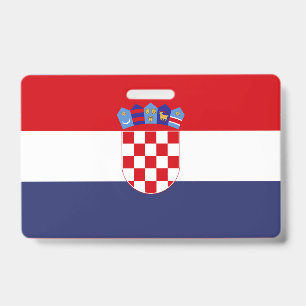 Croatia flag ID badge