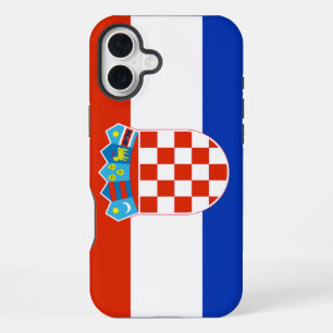 Croatia Flag iPhone 16 Plus Case