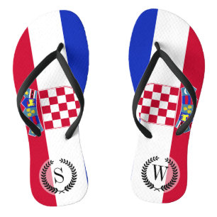 Croatia Flag Jandals
