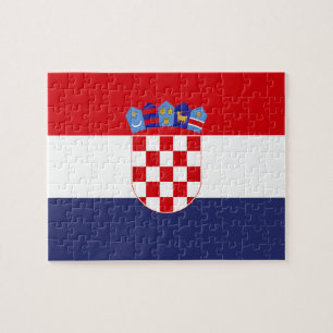 Croatia flag jigsaw puzzle