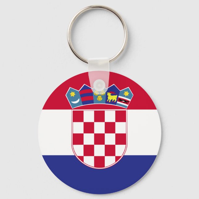 Croatia Flag Key Ring (Front)
