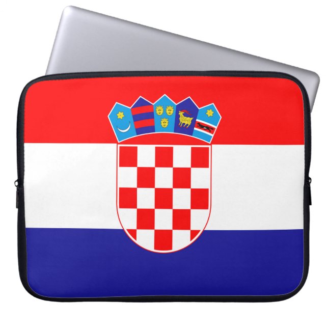 Croatia Flag Laptop Sleeve (Front)