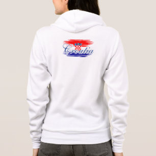Croatia flag map Hoodie