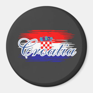  Croatia flag map Magnet