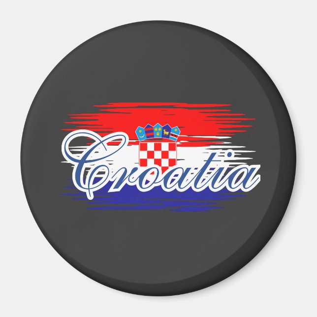  Croatia flag map Magnet (Front)