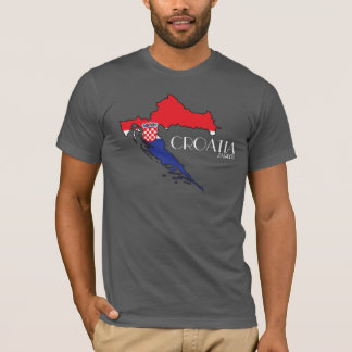 Croatia Flag Map Shirt