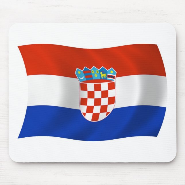Croatia Flag Mousepad (Front)