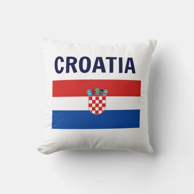 Croatia - Flag of Croatia Cushion (Front)