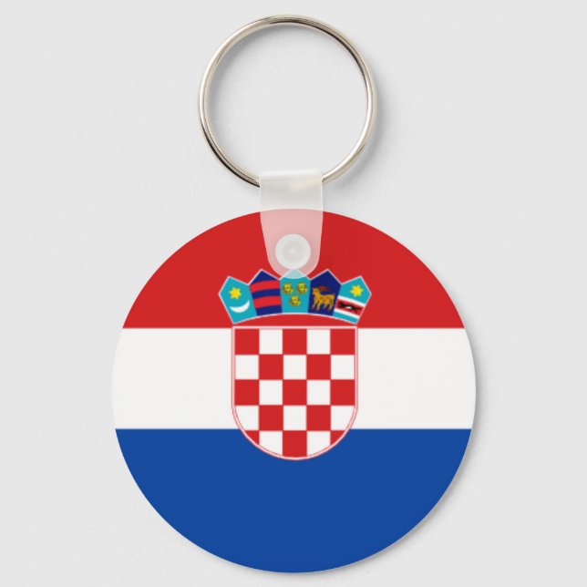 Croatia: Flag of Croatia keychain (Front)