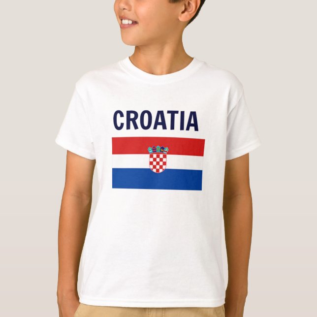 Croatia - Flag of Croatia T-Shirt (Front)