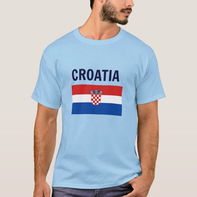 Croatia - Flag of Croatia T-Shirt (Front)