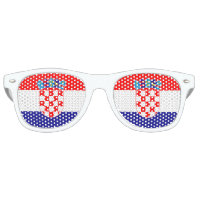 Croatia Flag Party Shades Sunglasses