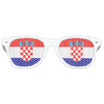 Croatia Flag Party Shades Sunglasses