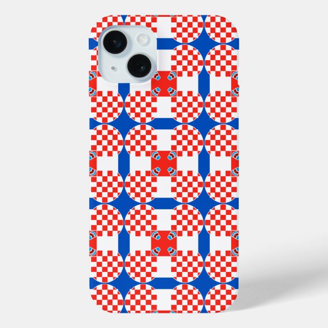 Croatia flag pattern Case-Mate iPhone case (Back)