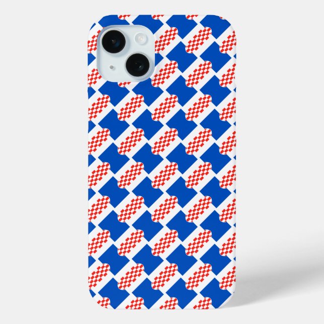 Croatia flag pattern Case-Mate iPhone case (Back)