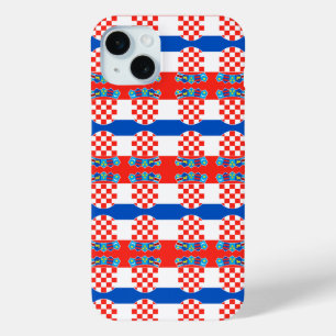 Croatia flag pattern iPhone 15 mini case