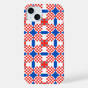 Croatia flag pattern iPhone 15 plus case