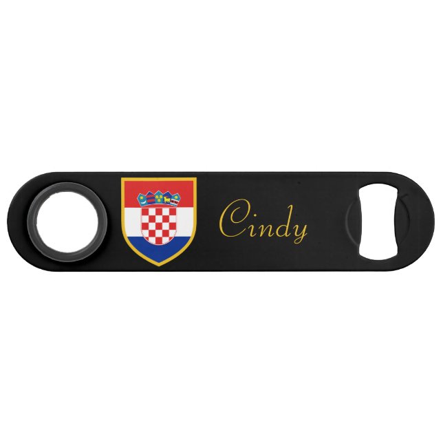 Croatia Flag Personalised (Front (Horizontal))