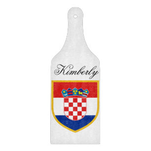 Croatia Flag Personalised Cutting Board