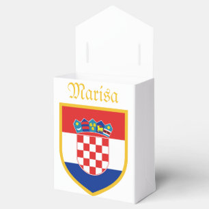 Croatia Flag Personalised Favour Box