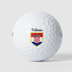 Croatia Flag Personalised Golf Balls