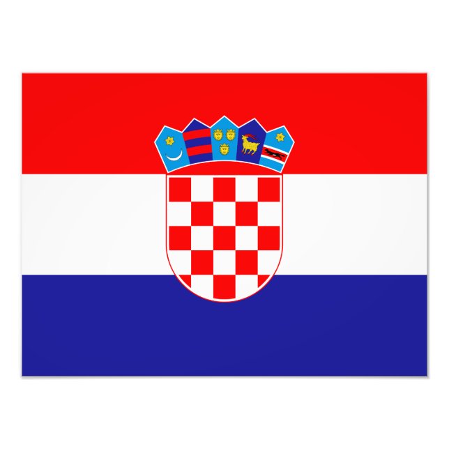 Croatia flag photo print (Front)