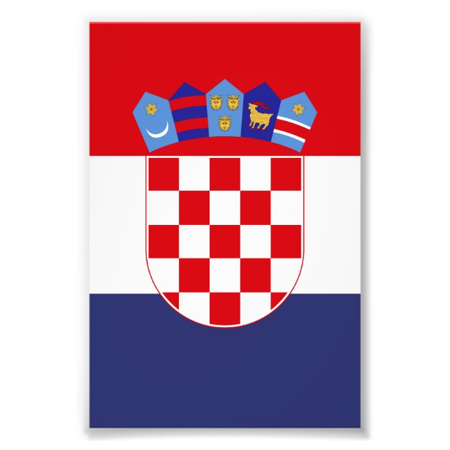 Croatia flag photo print (Front)