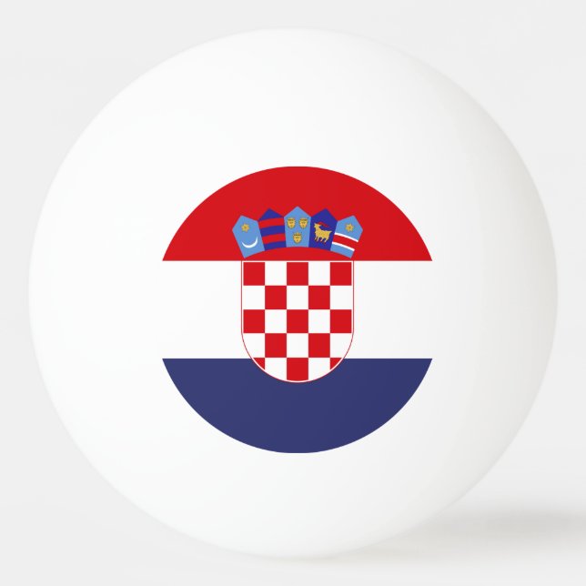 Croatia flag ping pong ball (Front)