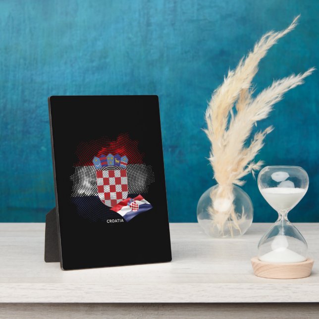 Croatia flag plaque (Side)