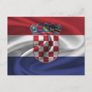 Croatia Flag Postcard