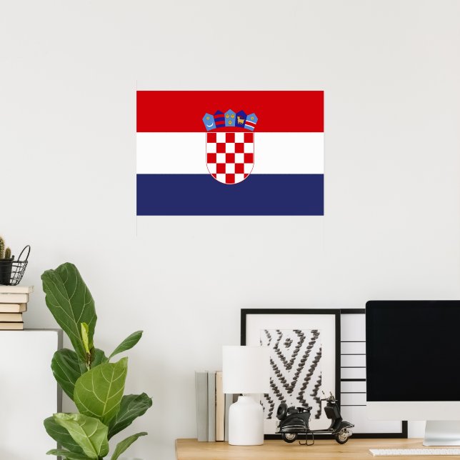 Croatia flag poster (Home Office)