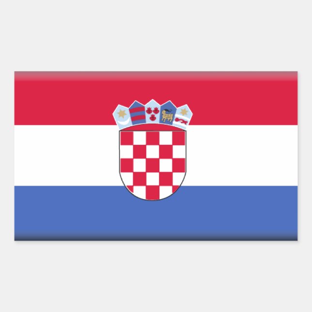 Croatia Flag Rectangular Sticker (Front)
