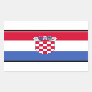 Croatia Flag Rectangular Sticker