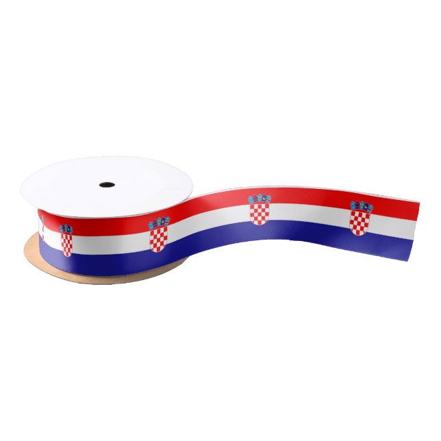 Croatia Flag Satin Ribbon (Spool)
