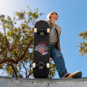 Croatia flag skateboard