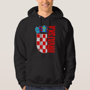Croatia Flag Soccer Jersey Hrvatska Nogomet Hoodie