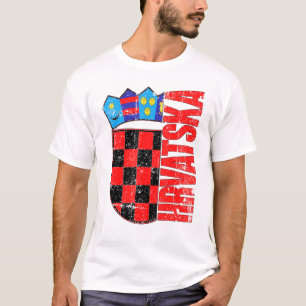 Croatia Flag Soccer Jersey Hrvatska Nogomet T-Shirt