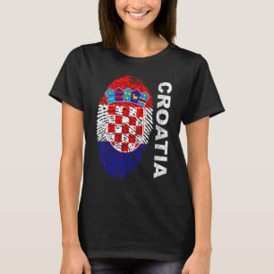 Croatia Flag Soccer Sport Football Fan Supporters T-Shirt