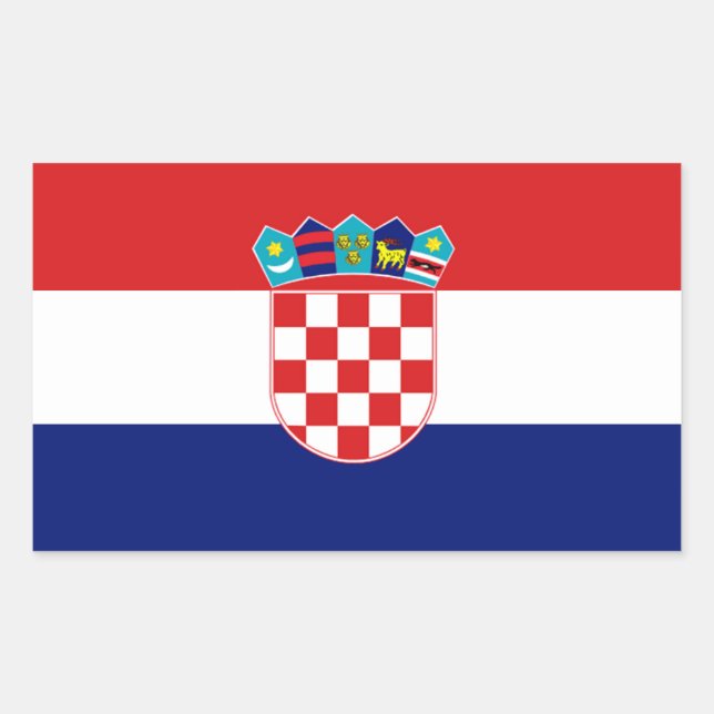 Croatia Flag Sticker (Front)