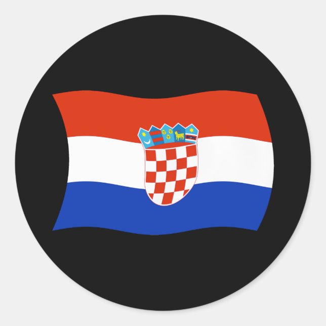 Croatia Flag Sticker (Front)