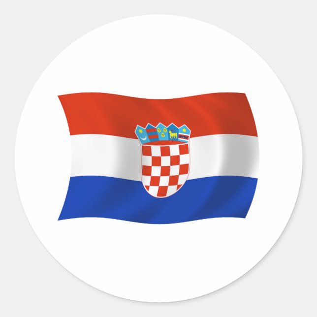 Croatia Flag Sticker (Front)