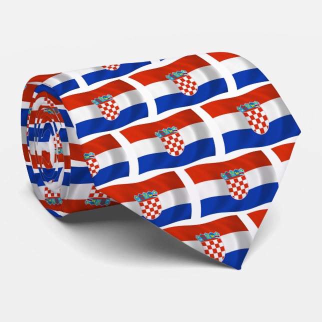 Croatia Flag Tie (Rolled)